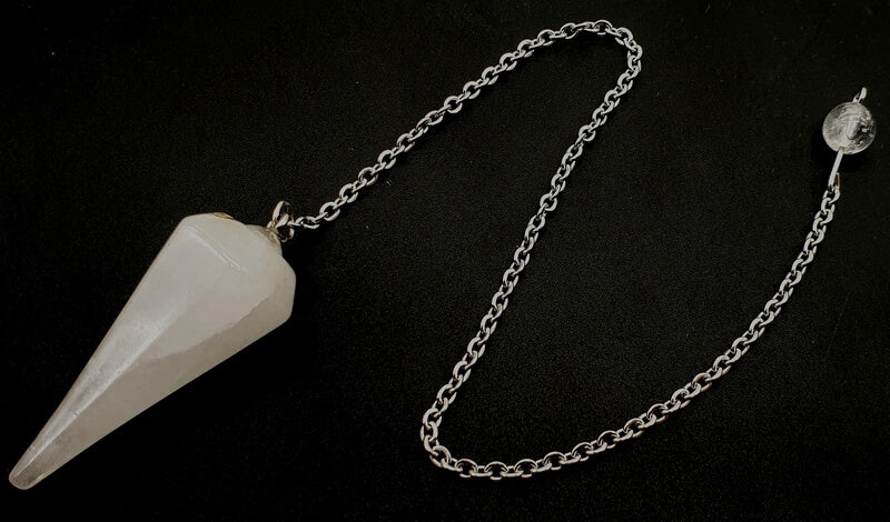 Pendolo conico in cristallo di rocca