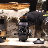 Ancient Witch Bath Spell Potion & Rock Crystal Amulet - Cleansing